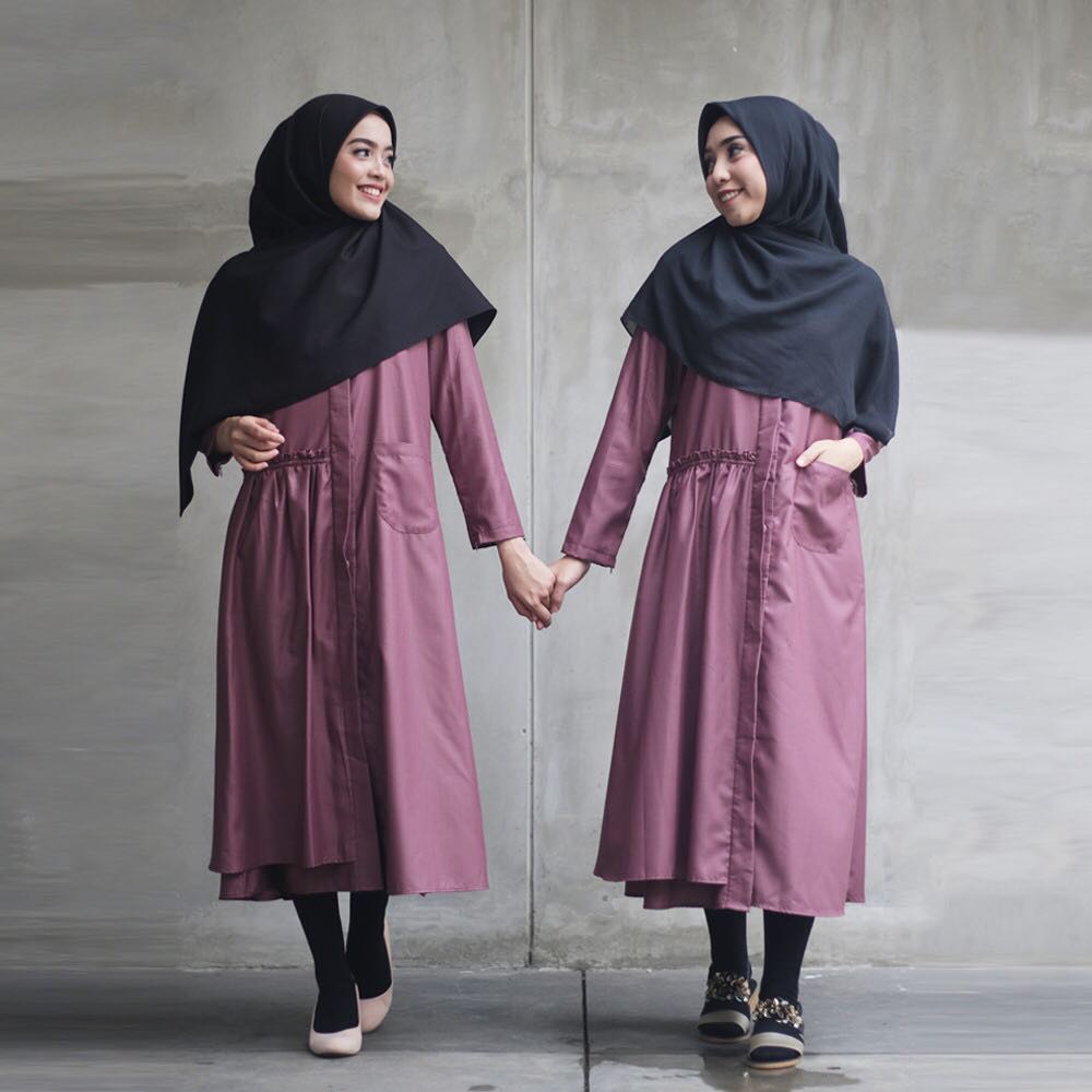  Warna  Hijab  yang Cocok untuk Baju  Muslim Warna  Ungu Gamis